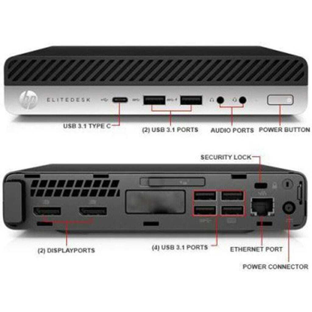 HP ELITEDESK 800 G4 i5 8500T WI-FI