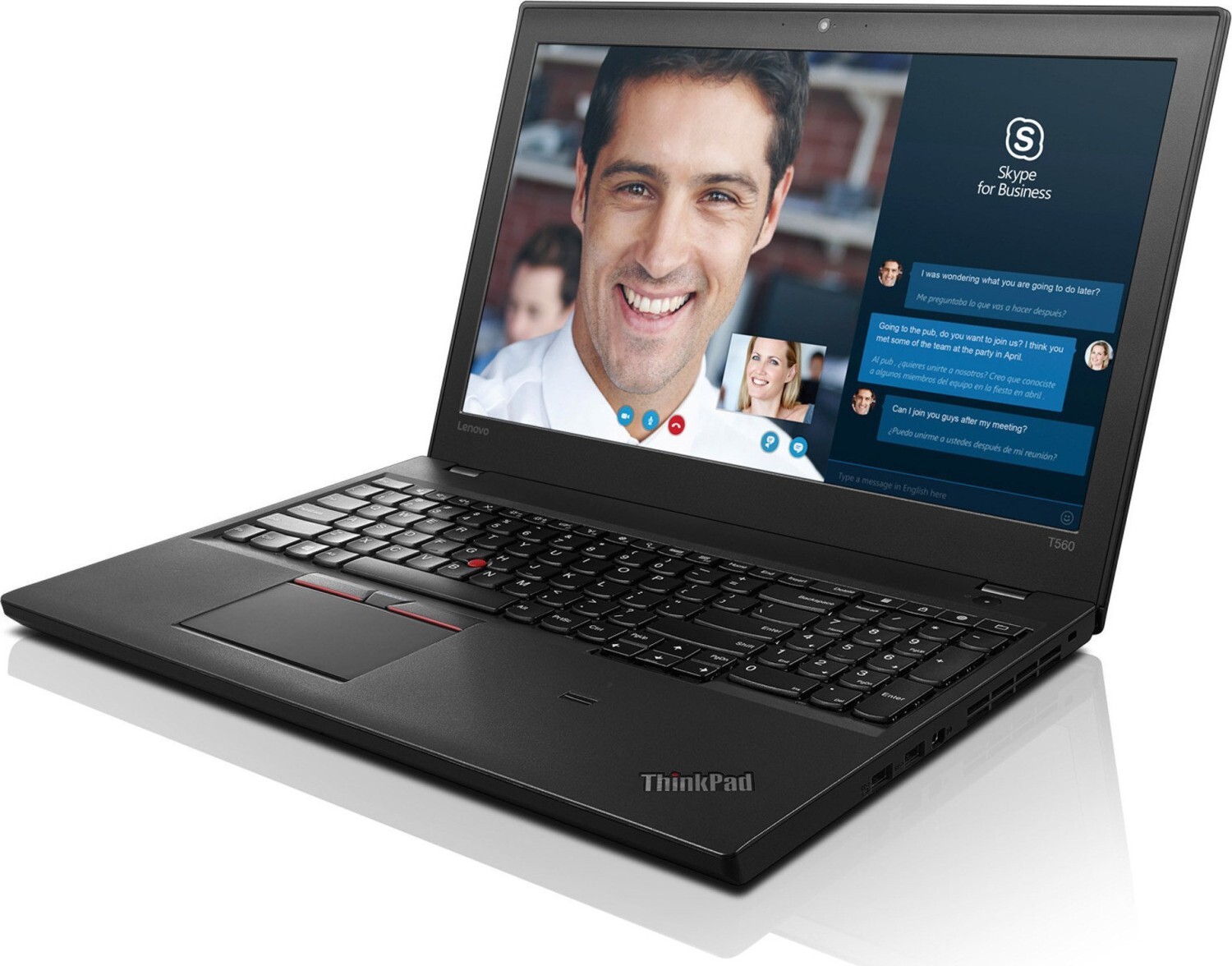 Lenovo ThinkPad T560 Intel i5 6300U 2.40GHz 8GB RAM 256GB SSD 15.6" Win 10 Image 2