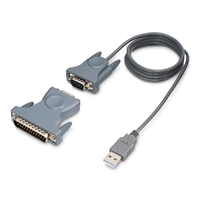 StarTech 3ft USB to RS232 DB9/DB25 Serial Adapter Cable M/M ICUSB232DB25 Image 1