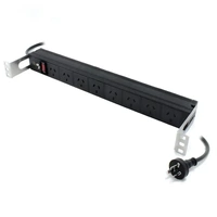 Serveredge 8 Port Basic PDU 3 Pin AUS GPO Output 3 Pin Aus Plug Input 10A 240V - SEDG-8P-GPO Image 1