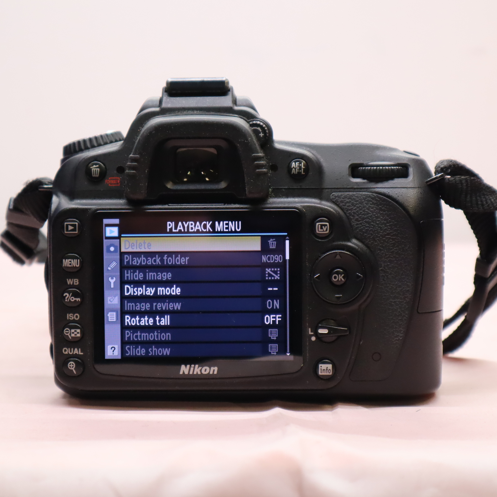 nikon d90 display not working