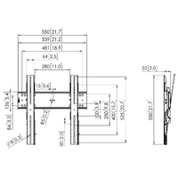 Vogel's PFW 6410 Display Universal TV Wall Mount Bracket Tilt 46 - 65 inch up to 75Kg Image 6