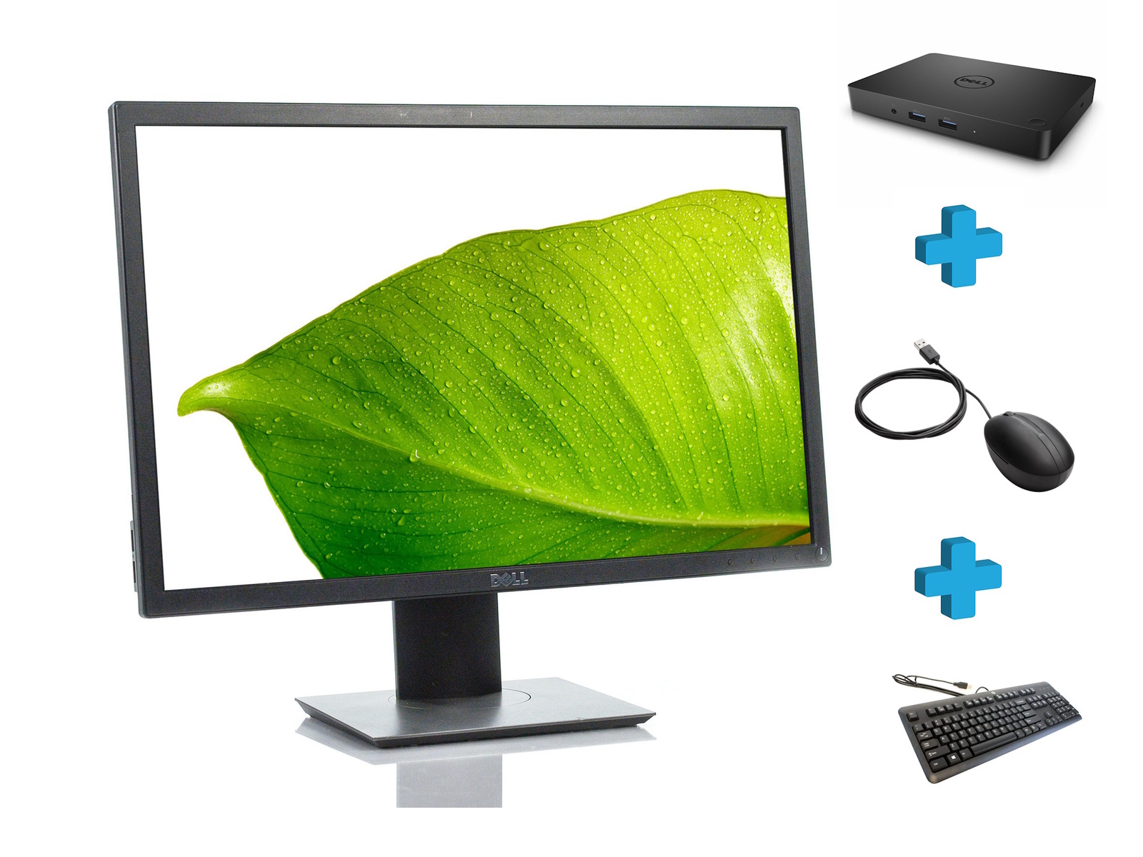 22" LCD Monitor + Docking Station Combo - Back to Work & Study Full Size Image