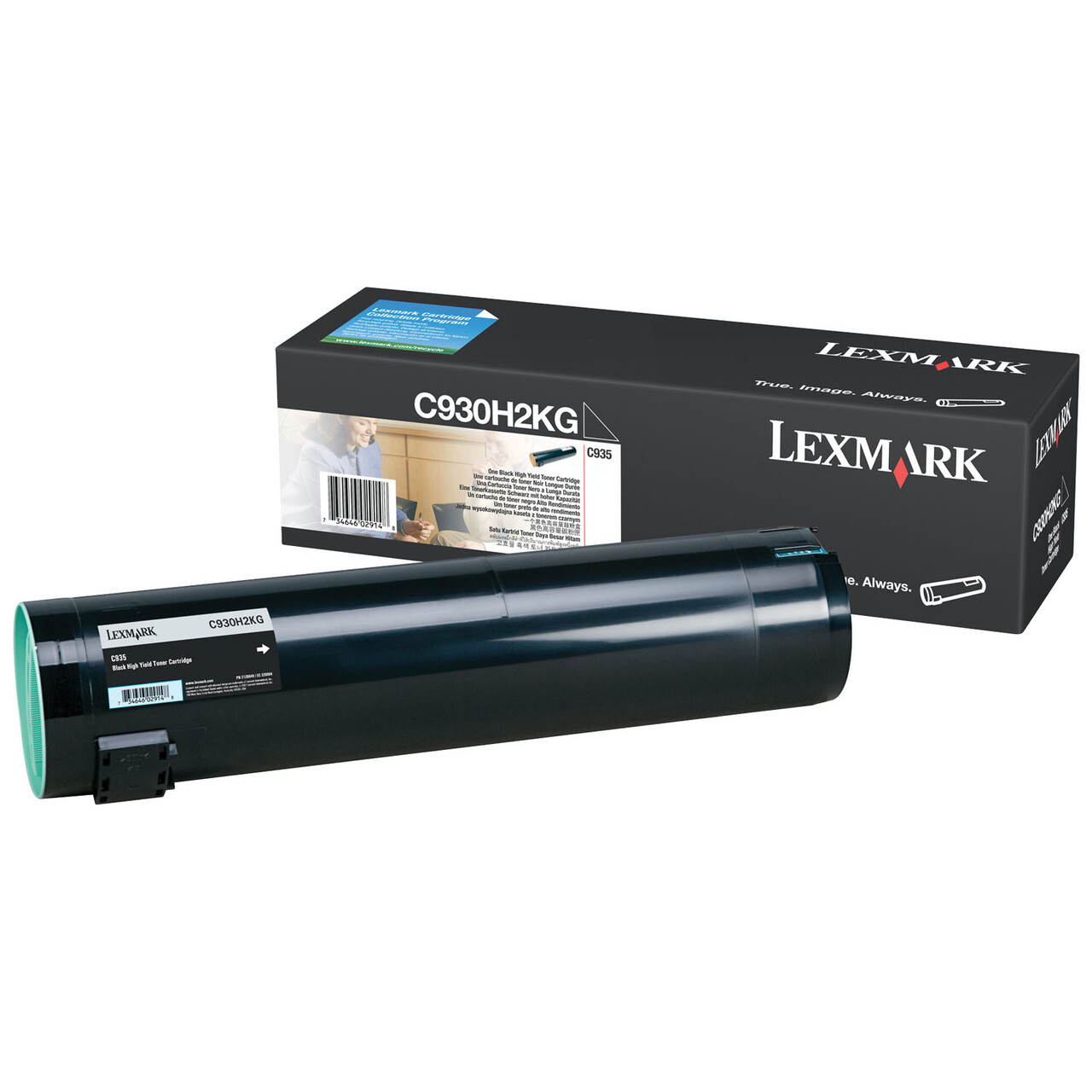 Lexmark Genuine C935 Cyan 24K Toner Cartridge C930H2CG - New, Open Box Full Size Image