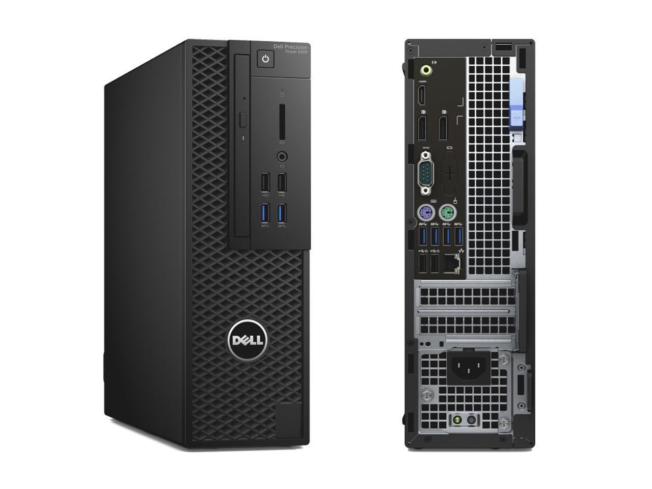 Dell Precision Tower 3420 SFF Intel i7 6700 3.40GHz 8GB RAM 500GB SSD Win 10 Full Size Image