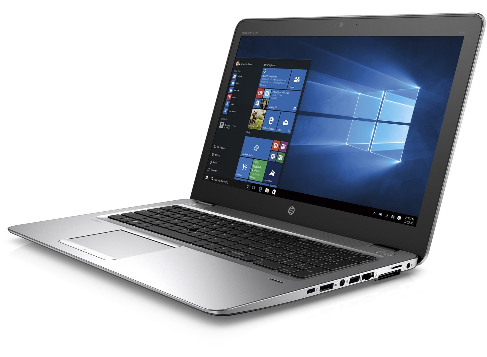 HP EliteBook 850 G3 Intel i5 6300U 2.40GHz 4GB RAM 240GB SSD 15.6" Win 10 Full Size Image
