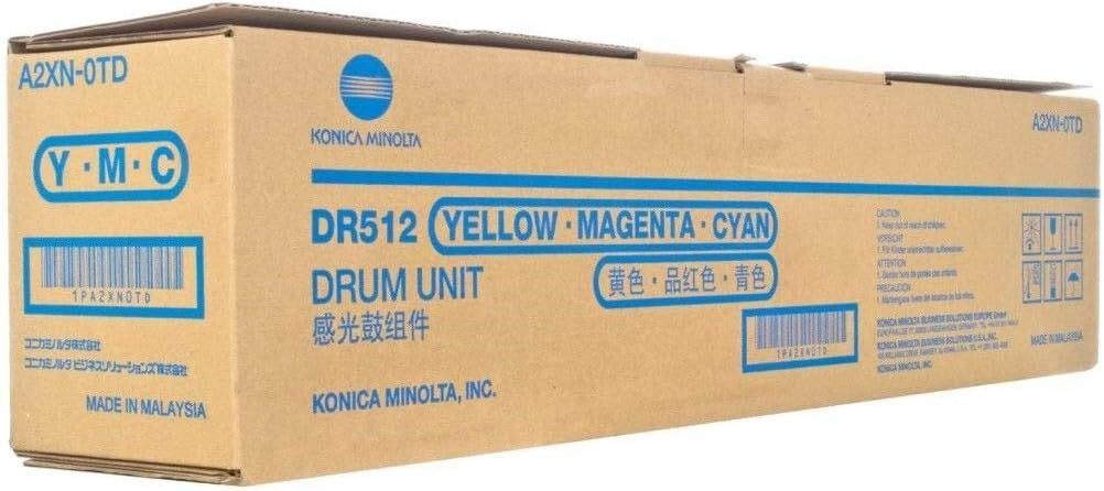 Genuine Konica Minolta DR512 Colour Drum Unit A2XN-0TD Bizhub C224/C284/C364/C454/C554