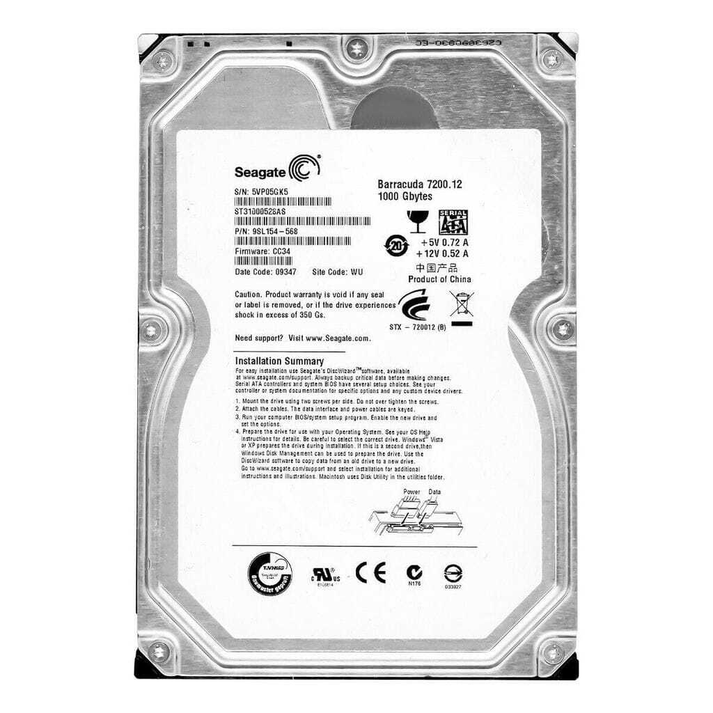 Buy Seagate ST31000528AS 1TB 3.5" Internal SATA HDD 3.5" | ACT