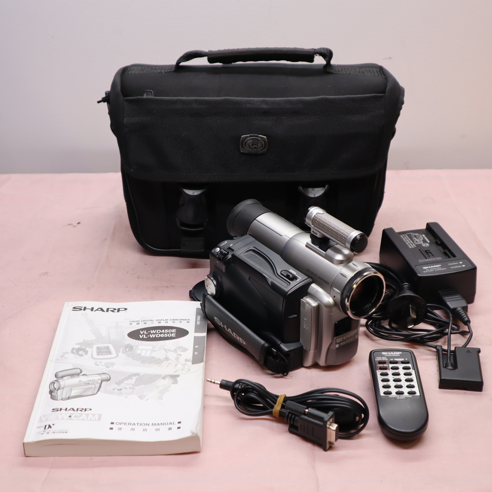 Sharp VL-WD450E PAL MiniDV Digital Video Camera Recorder w/Accessories