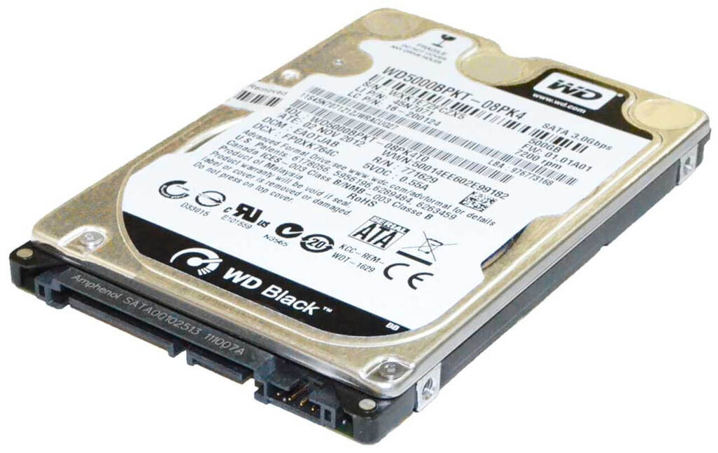 Western Digital Black ‎WD5000BPKT 500GB 2.5" Internal SATA HDD Hard Disk Drive