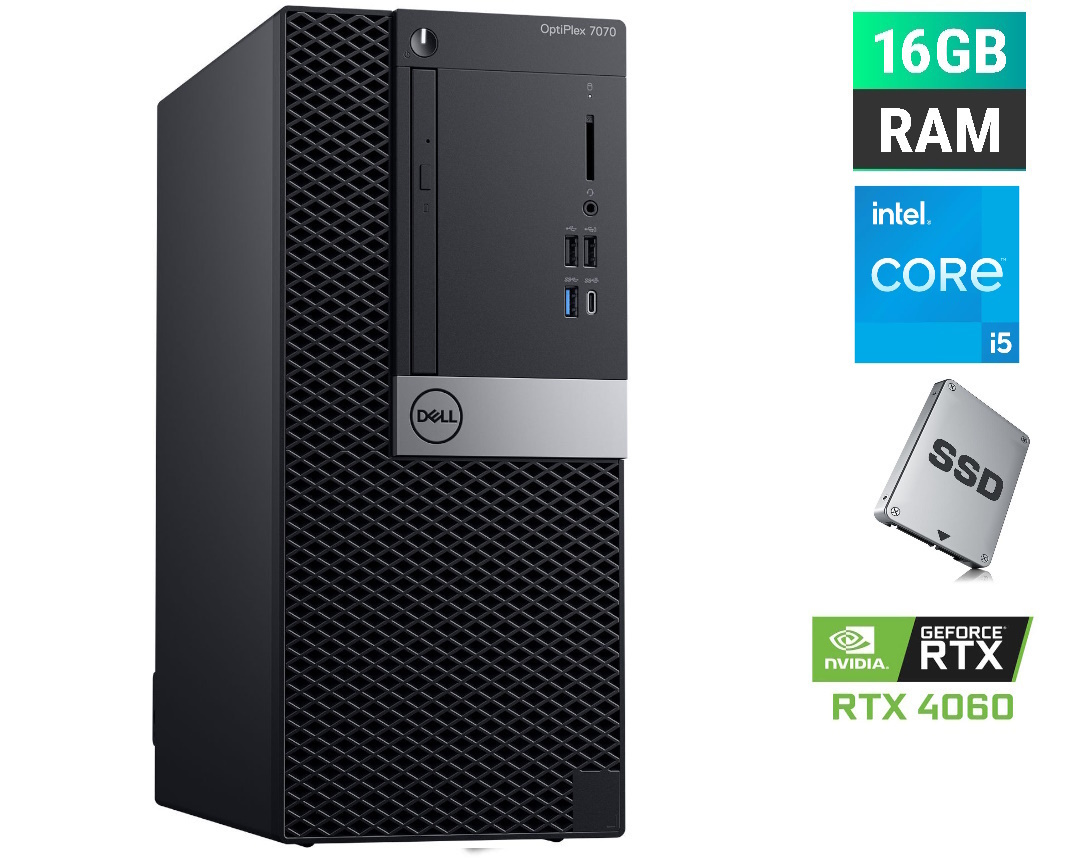 i5 16GB RAM Gaming Office PC Desktop 512GB SSD RTX 4060 8GB WIFI Win 11 Full Size Image