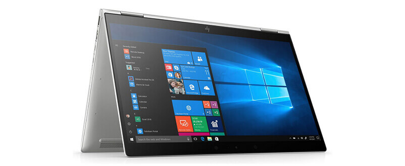 HP EliteBook x360 in tent position