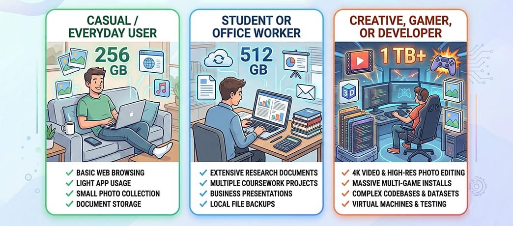 How Much Storage By Use Case