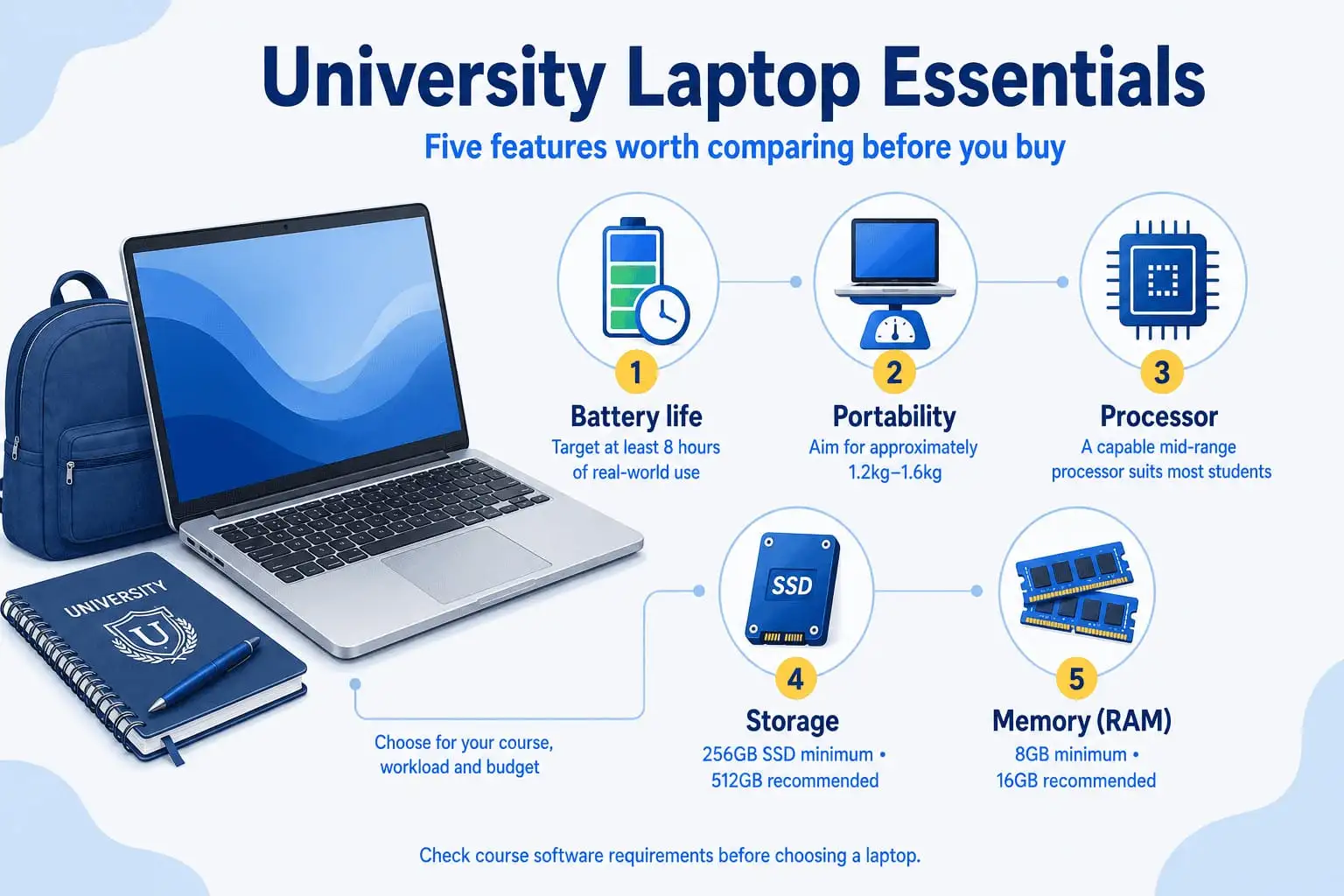 University laptop essentials