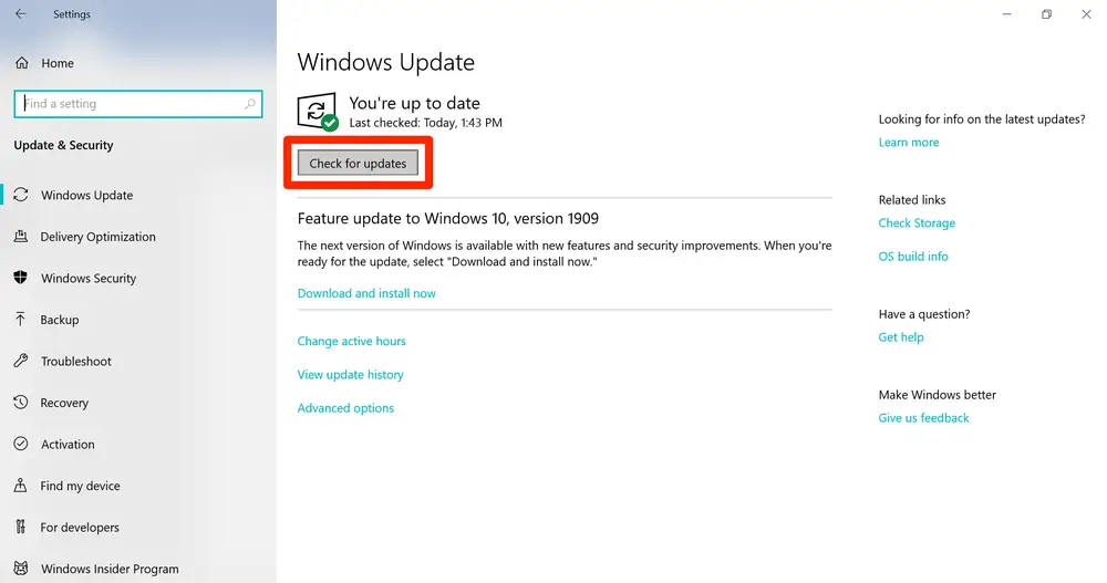 Windows Setup - Windows Updates
