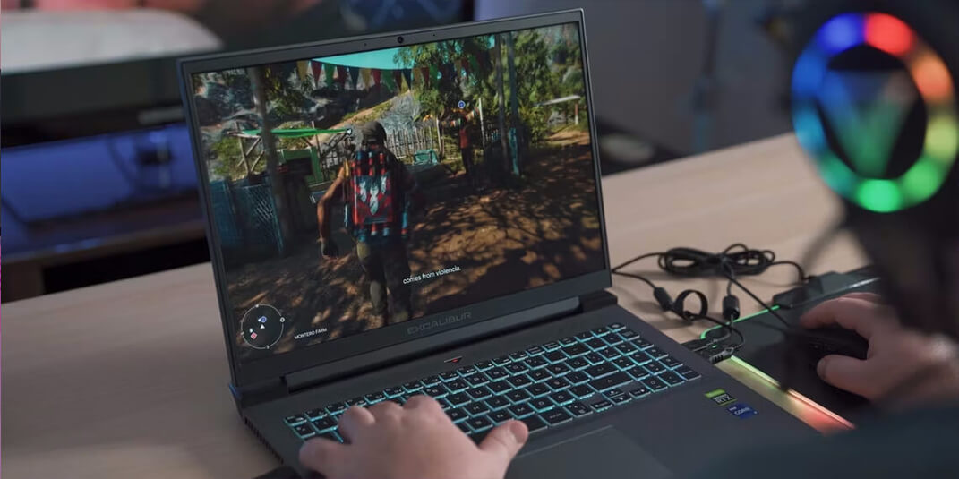 Gaming laptop with 120hz LCD screen