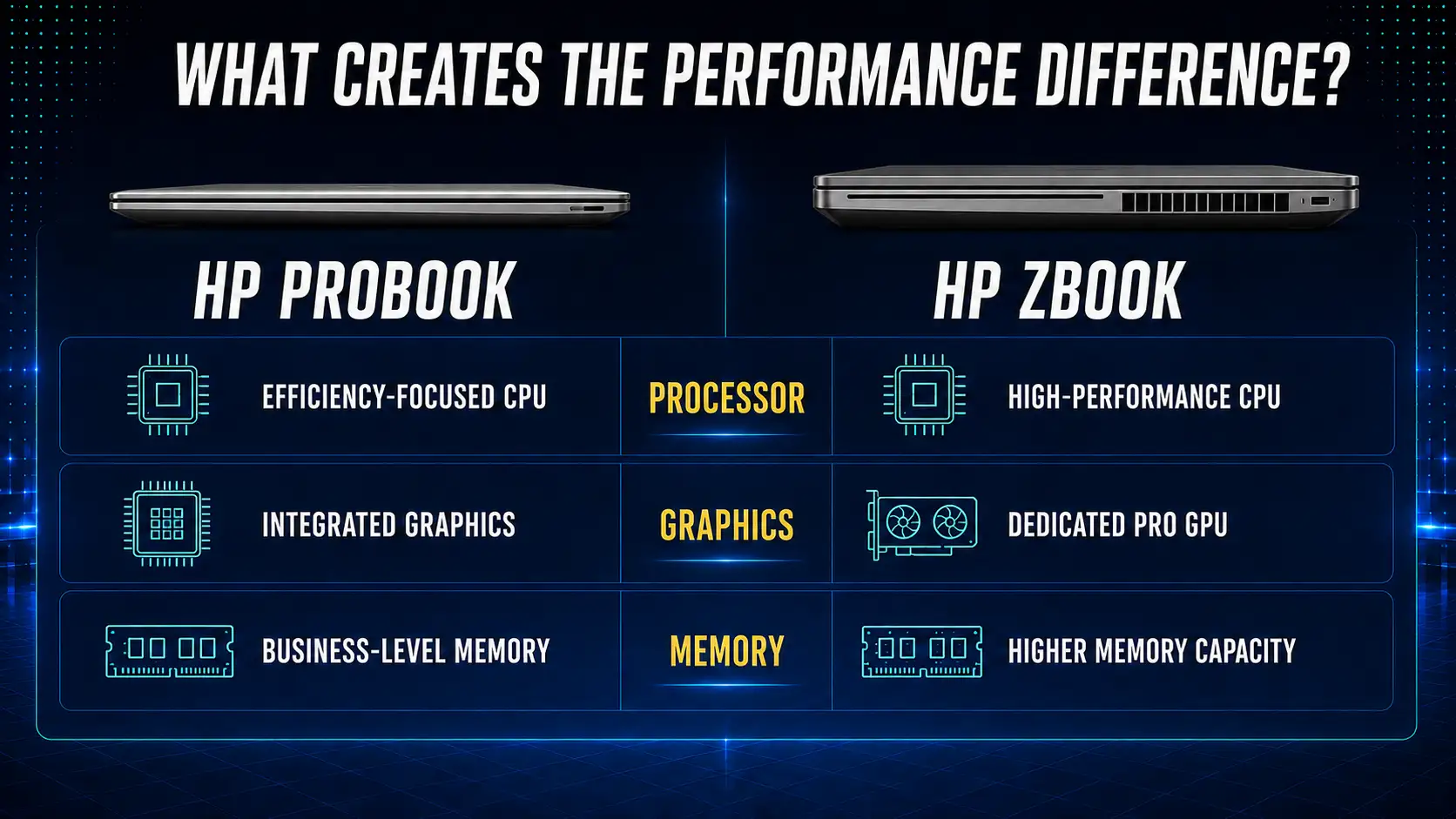 What creates the performance difference?