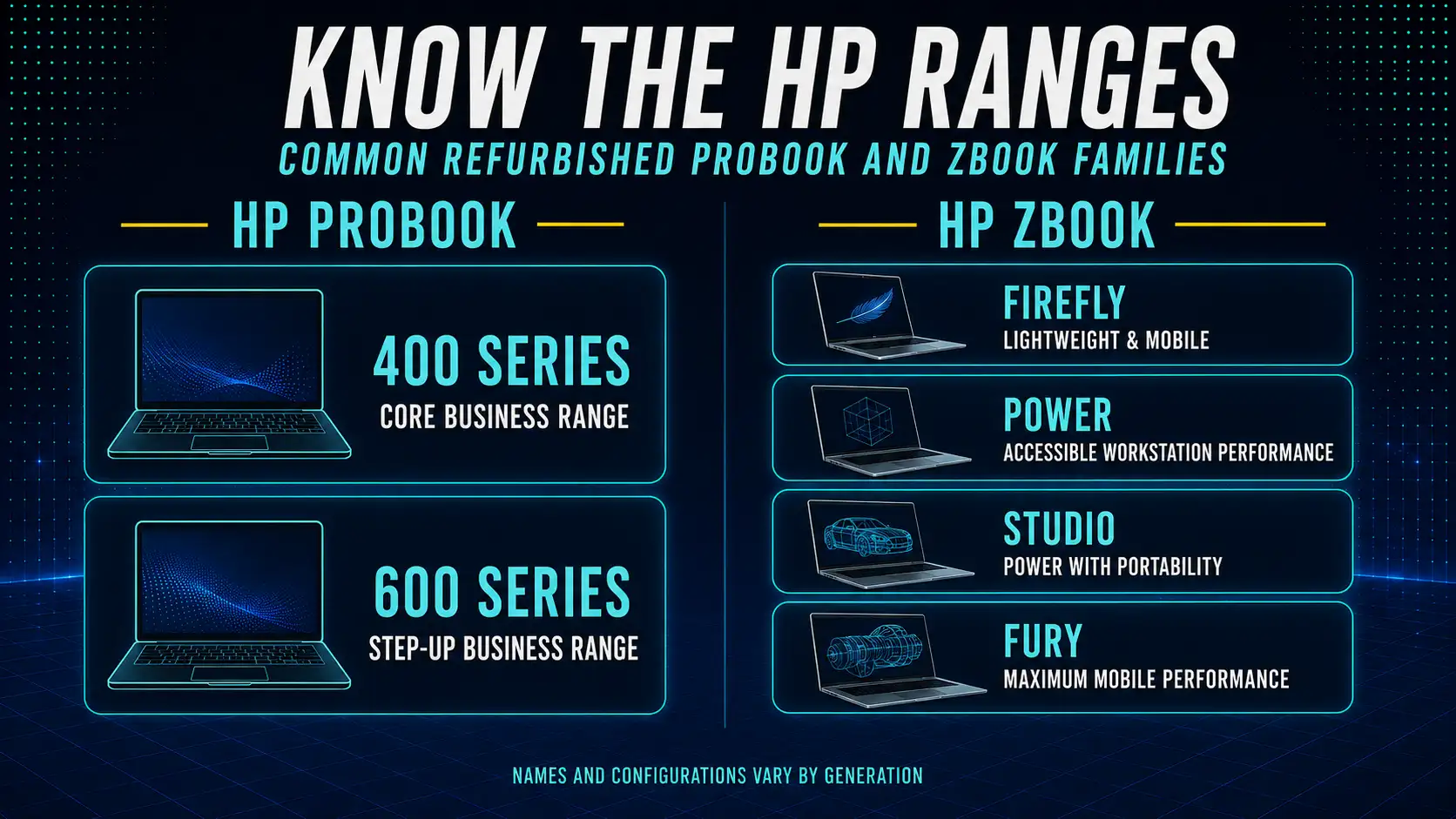 ProBook and ZBook families