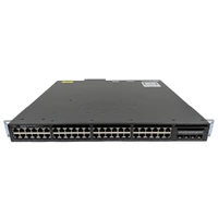 Cisco WS-C3650-48FQ-S 48-Port PoE+ Gigabit Managed Switch w/ 4x 10Gb SFP+ Uplink