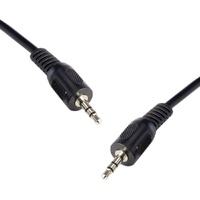 8ware 2m 3.5 Stereo Audio Cable Male to Male - Black [QK-8053]