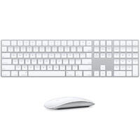 Apple Magic Keyboard w/Numeric Keypad (A1843) Silver + Apple Magic Mouse 2 (A1657) Silver