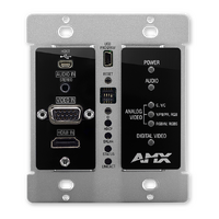 AMX DXLink Multi-format Decor-style Wallplate Transmitter DX-TX-DWP-BL - New, Open Box