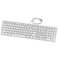 Genuine Apple Wired Aluminum USB Keyboard with Numeric Keypad A1243