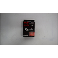 Brother TZ-451 PTouch Tape 24mm - Black on Red