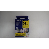 Brother TZ-651 PTouch Tape 24mm - Black on Yellow