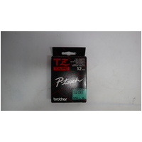 Brother TZ-731 PTouch Tape 12mm - Black on Green