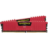 Corsair Vengeance LPX DDR4 2666MHz 32GB Kit (2x16GB) CMK32GX4M2A2666C16R - Red