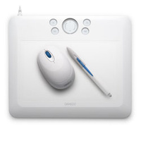Wacom Bamboo Fun Pen & Mouse Tablet - Medium - White - CTE-650W
