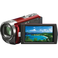 Sony Handycam DCR-SX65E PAL Flash Memory Camcorder Red, No Battery - Used