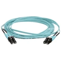 Panduit OM4 2 Fiber 1.6mm Jacket Patchcord Riser LC Duplex to LC Duplex Std IL - 3 Meter - FZ2ERLNLNSNM003