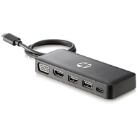HP USB-C Travel Hub Dock HDMI VGA USB x2