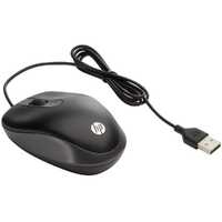 HP USB Wired Travel Mouse G1K28AA Black Laptop PC Optical Mouse