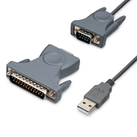 StarTech 3ft USB to RS232 DB9/DB25 Serial Adapter Cable M/M ICUSB232DB25