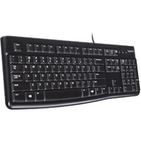 Logitech K120 Plug and Play USB Wired Keyboard (Black) P/N 920-002582