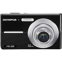 Olympus FE-20 8MP Digital Camera Black - Untested, B-Grade