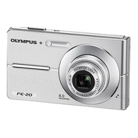 Olympus FE-20 8MP Digital Camera Silver - Untested, B-Grade