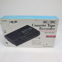 Optimus CTR-117 Voice Activated Cassette Tape Recorder