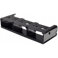 Panduit QuickNet Patch Panel Adapter, 6-Port, Black - QPPABL