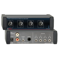 RDL EZ-HDA4B 4-Channel Stereo Headphone Distribution Amplifier