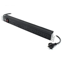 Serveredge 8 Port Basic PDU 3 Pin AUS GPO Output 3 Pin Aus Plug Input 10A 240V - SEDG-8P-GPO