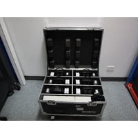 ShowPro LED Hercules Uplight Black w/ 6 Way Case