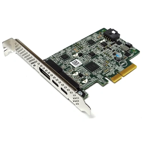 Dell 0P1XY1 Thunderbolt 3 PCIe Card 2x USB-C DP in Full Height