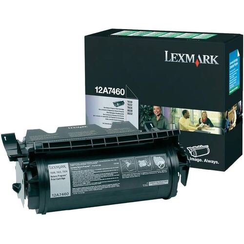 Lexmark Genuine T/X630, T/X632, T634 5K Print Cartridge 12A7460