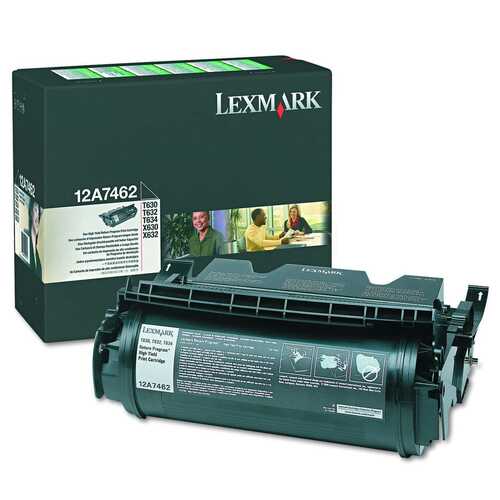 Lexmark Genuine T/X630, 632, 634 21K Print Cartridge 12A7462