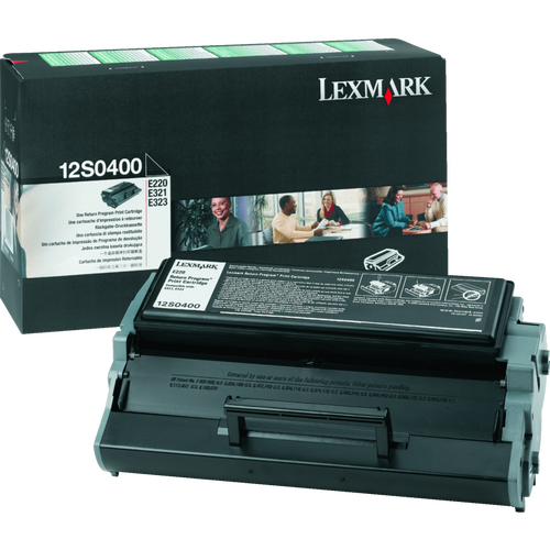 Genuine Lexmark E220 Black Prebate Toner Cartridge 12S0400 - New