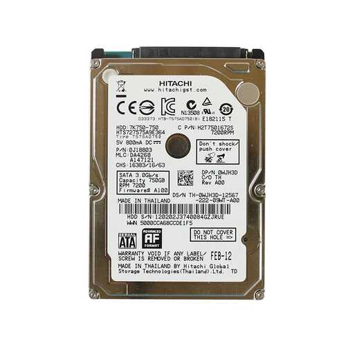 HGST 7K750-750 750GB 2.5" Internal SATA HDD